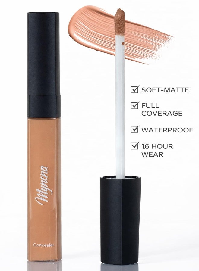 Mynena Soft Matte Cream Concealer Full Coverage Fair Cool Pink-Neutral Undertones | Long-Lasting Waterproof | Natural Finish for Blemishes & Dark Circles | Porcelain - Image 3